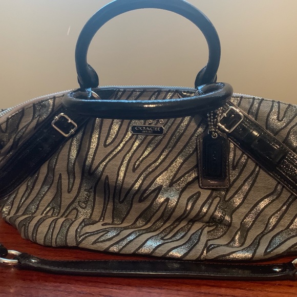 Coach Bags Coach Zebra Metallic Print Purse Poshmark